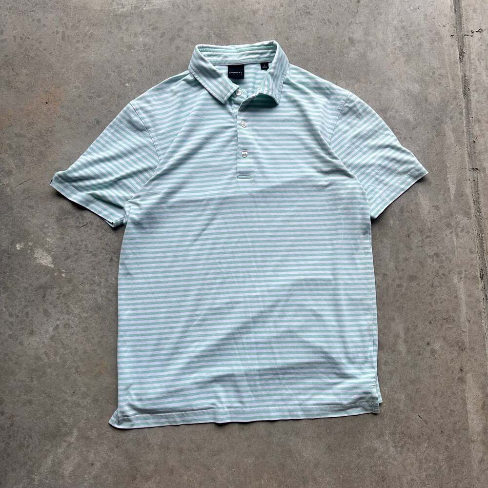 Dunning Golf Men's Striped Short Sleeve Performance Polo